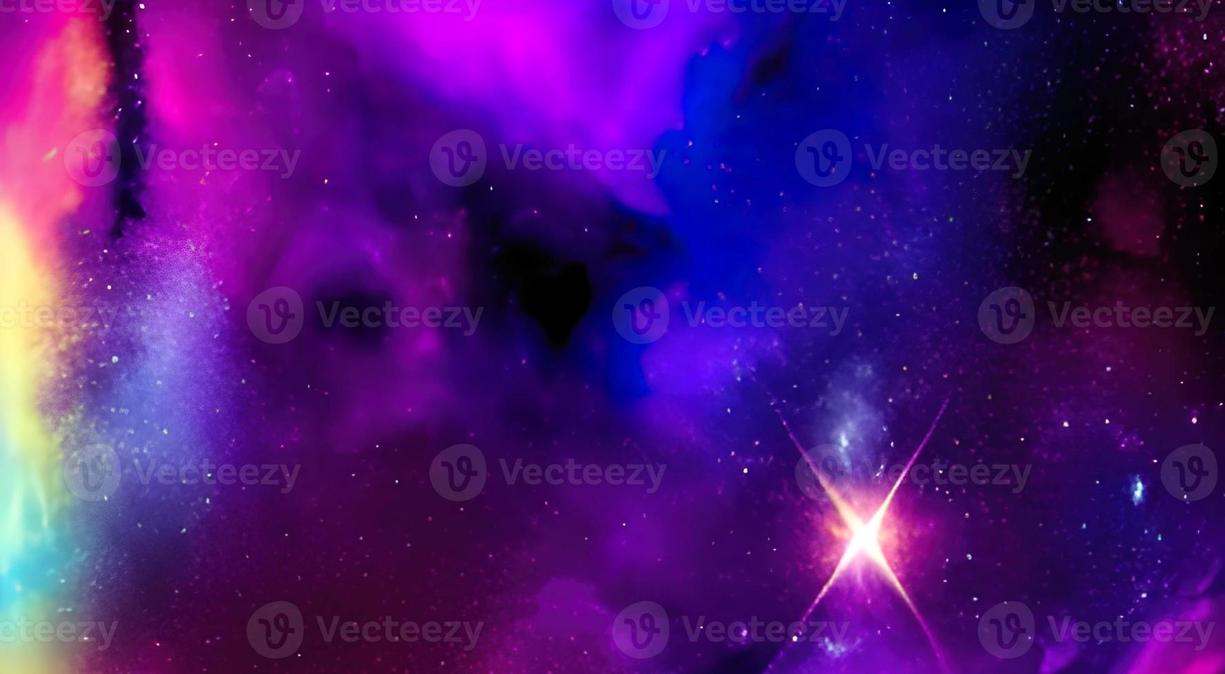 Star field in space a nebula and a gas congestion. photo