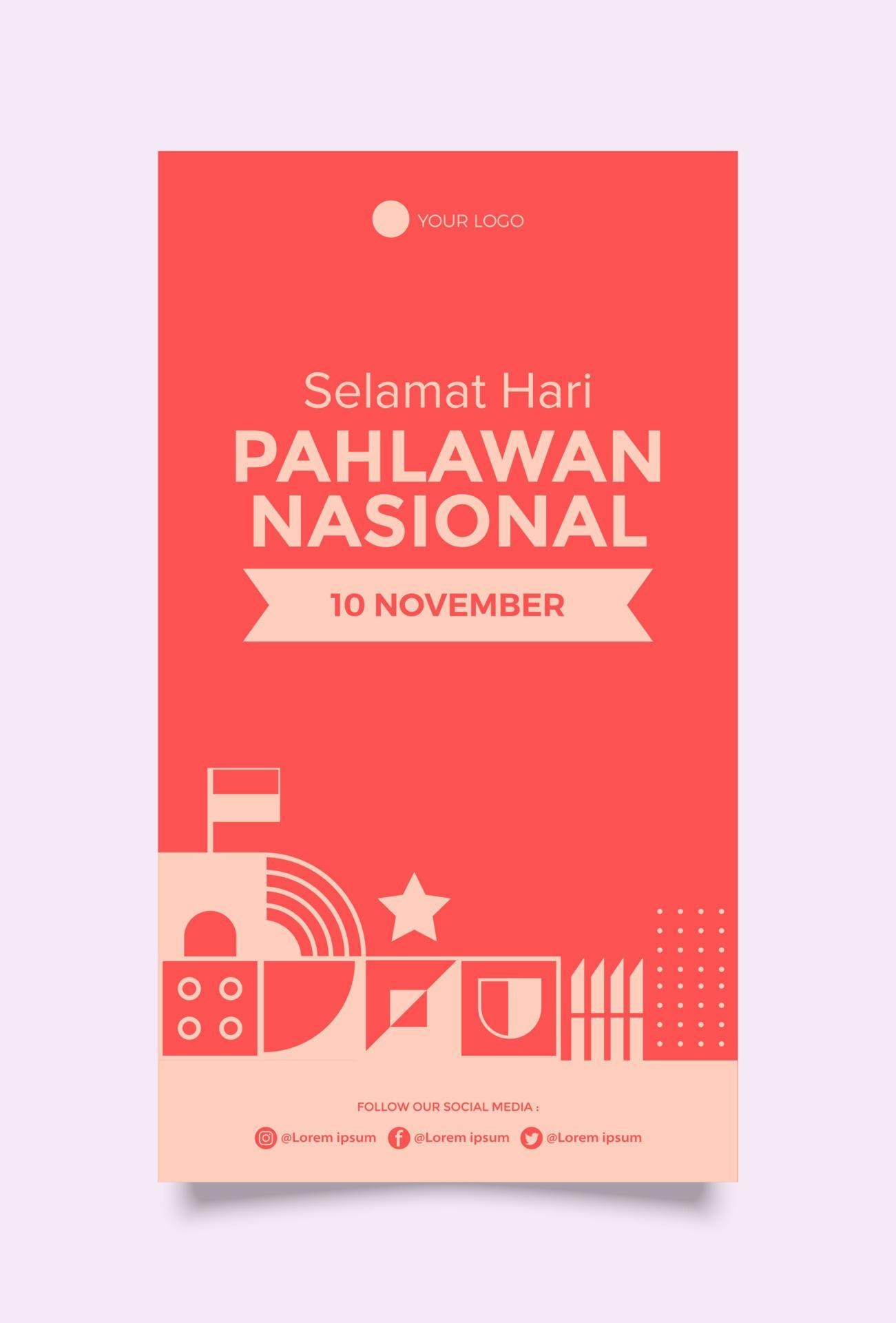 Indonesian National Heroes Day 11656653 Vector Art at Vecteezy