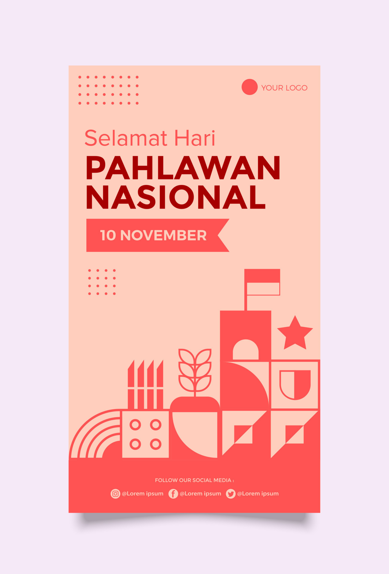 Indonesian National Heroes Day 11656664 Vector Art at Vecteezy