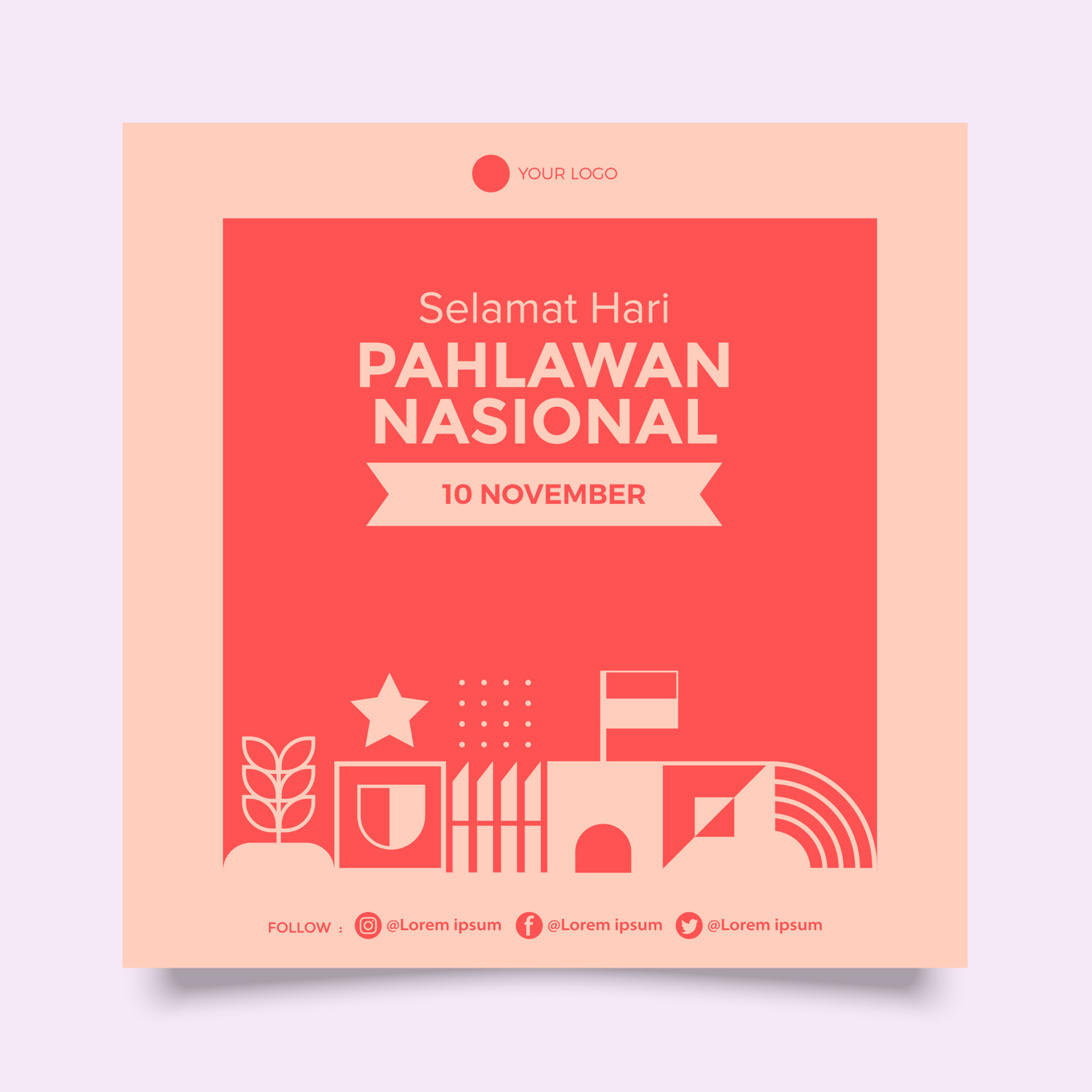 Indonesian National Heroes Day 11656666 Vector Art at Vecteezy