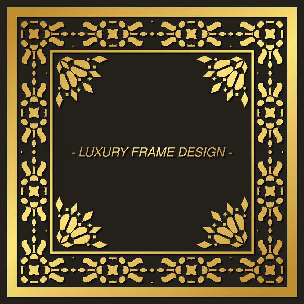 Elegant decorative frame design background vector