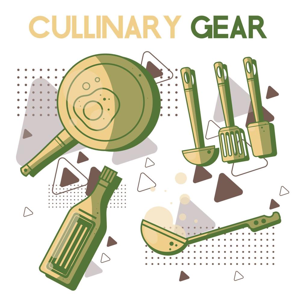 Everyday Objects Culinary Gear vector