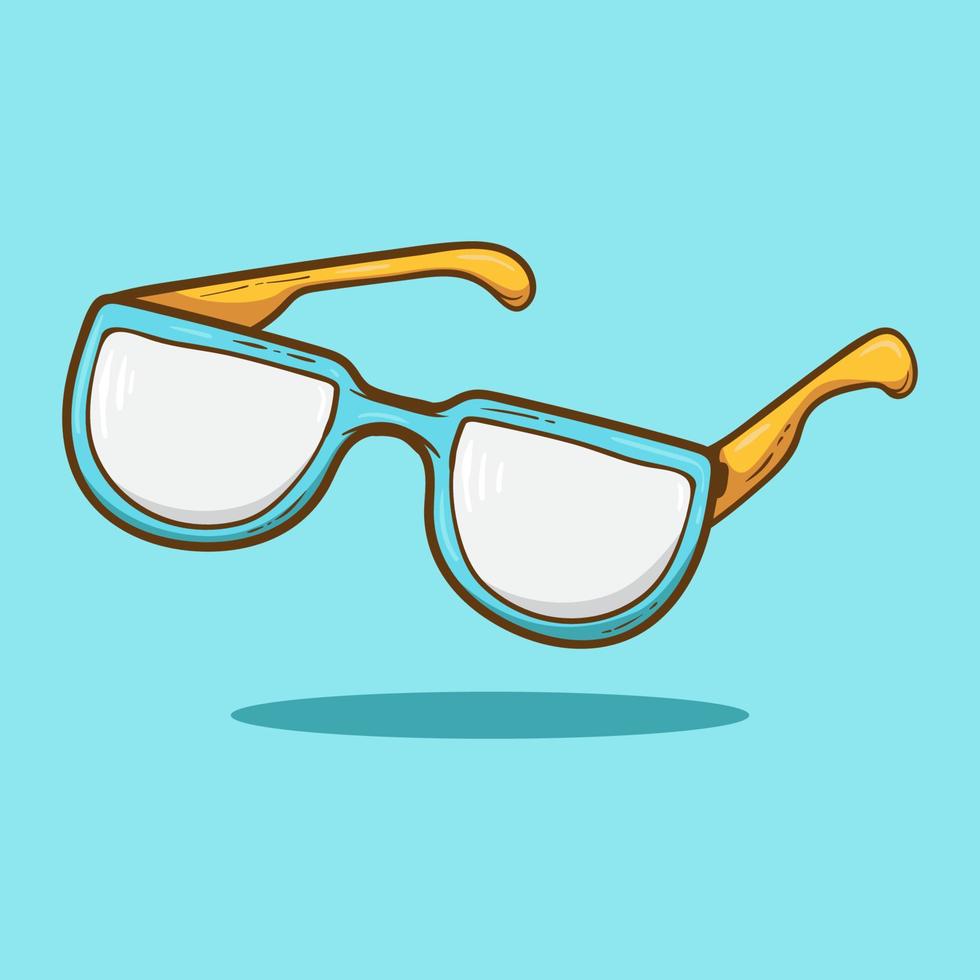 gafas dibujadas a mano. Ilustraciones de vectores de estilo dibujado a mano