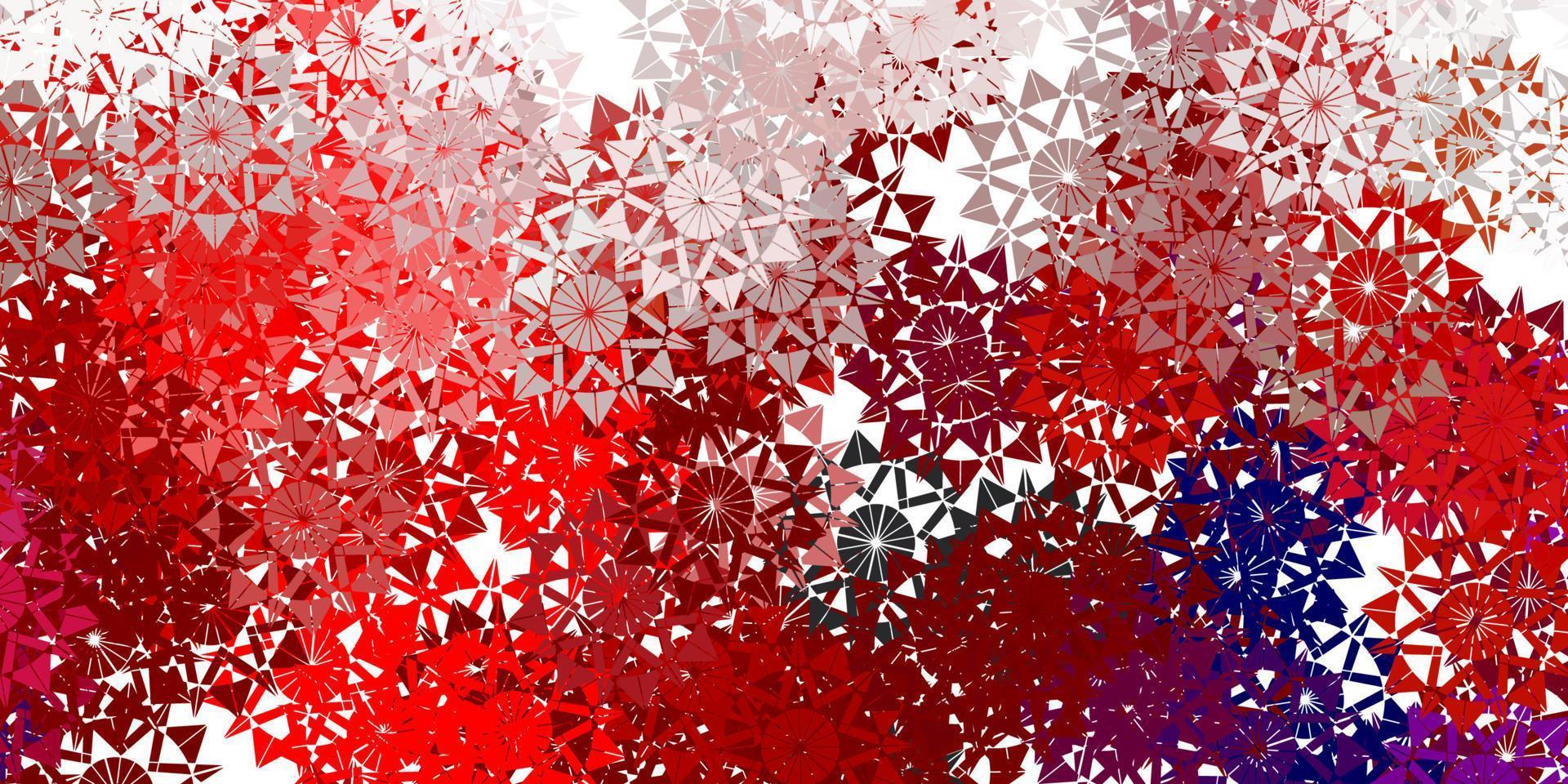 Light orange vector template with ice snowflakes.