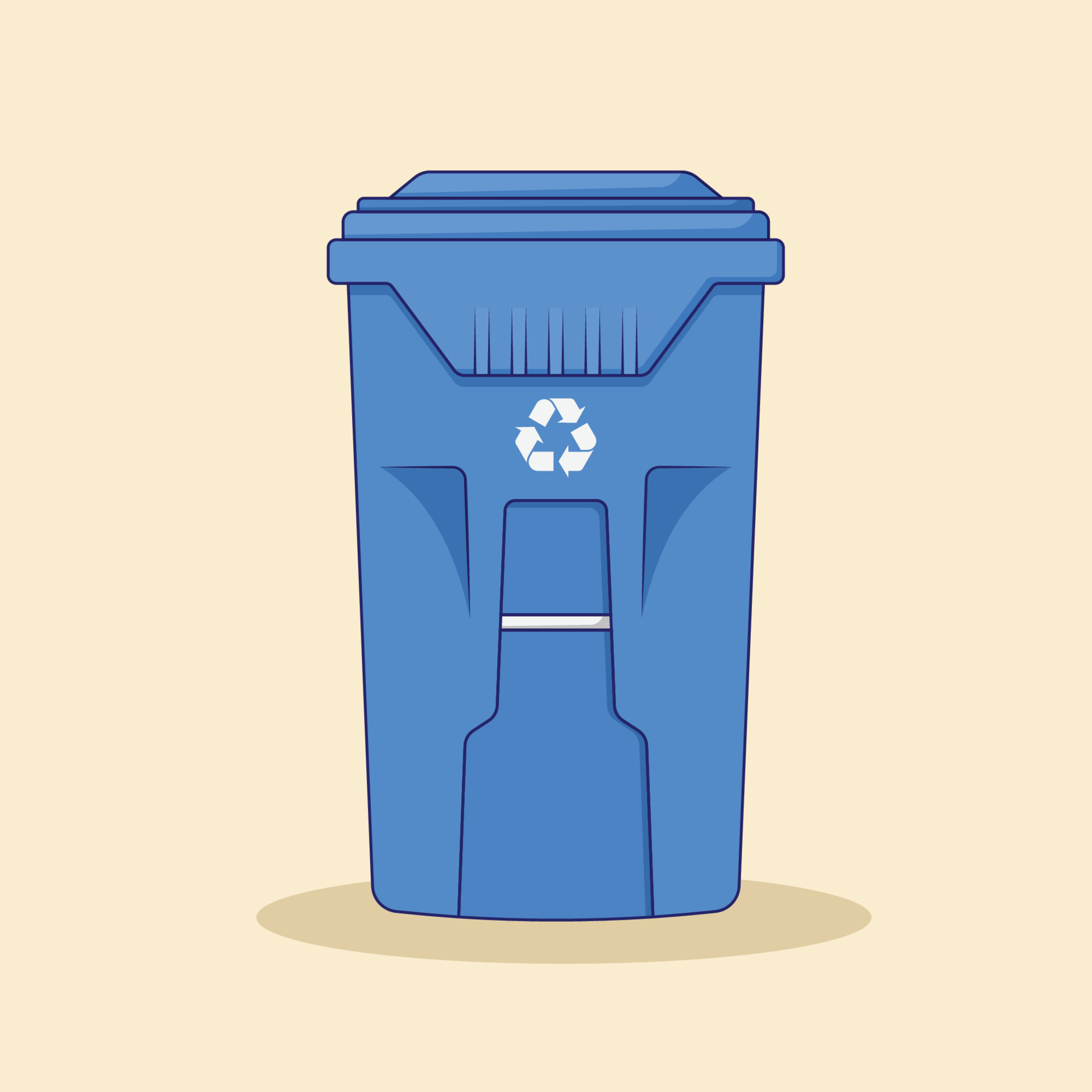 Recycle Bin Vector Illustration. Trash Can. Garbage Can. Flat Cartoon Style  Suitable for Web Landing Page, Banner, Flyer, Sticker, Card, Background,  T-Shirt, Clip-art 11613703 Vector Art at Vecteezy