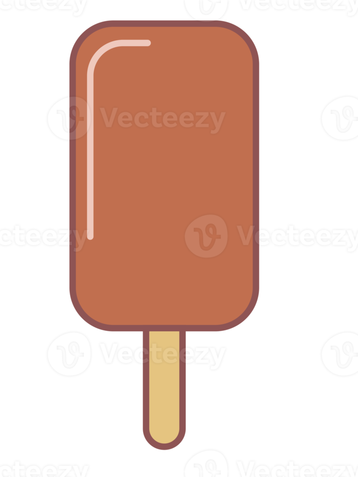 Ice cream illustration, colorful flat simple ice cream icon illustration. png