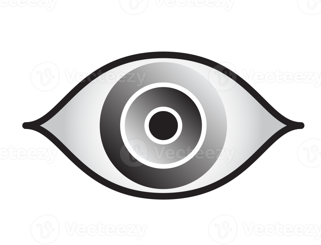 PNG eye icon, eye icon illustration with transparent background.