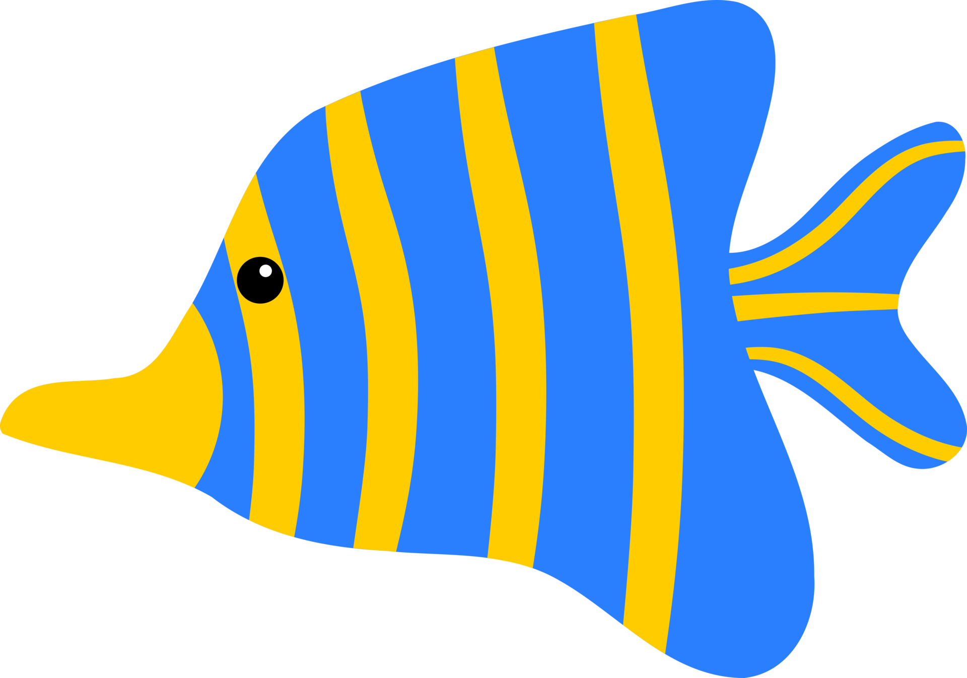 Free Cute cartoon fish 11658872 PNG with Transparent Background