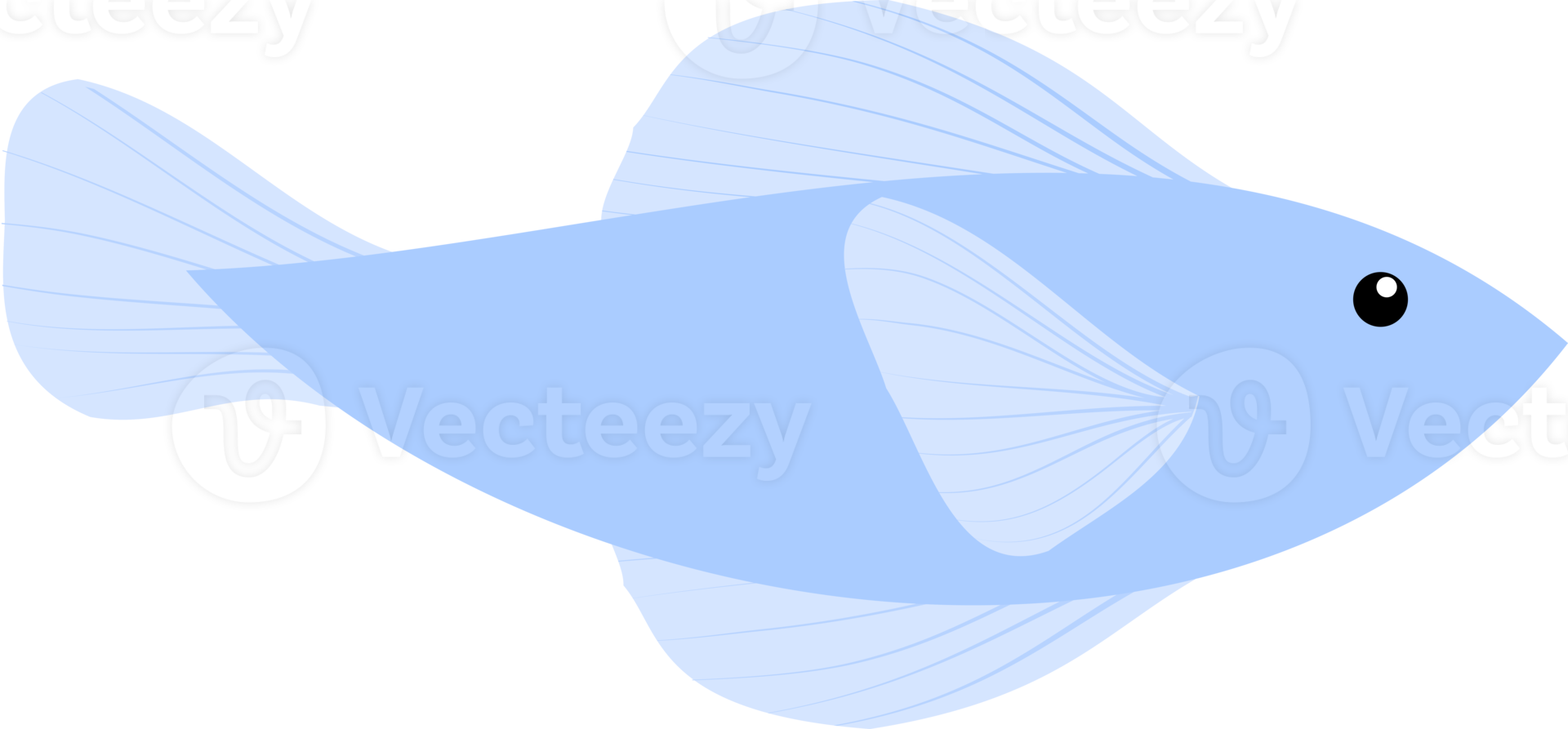 Cute cartoon fish png