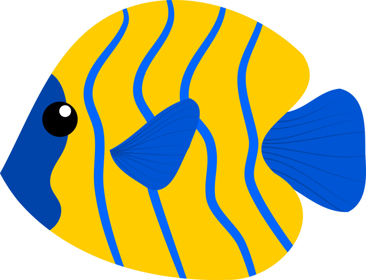 pesce simpatico cartone animato png