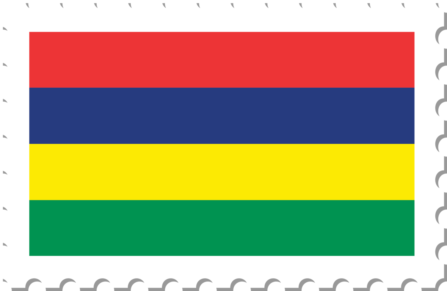 Mauritius flag postage stamp. png