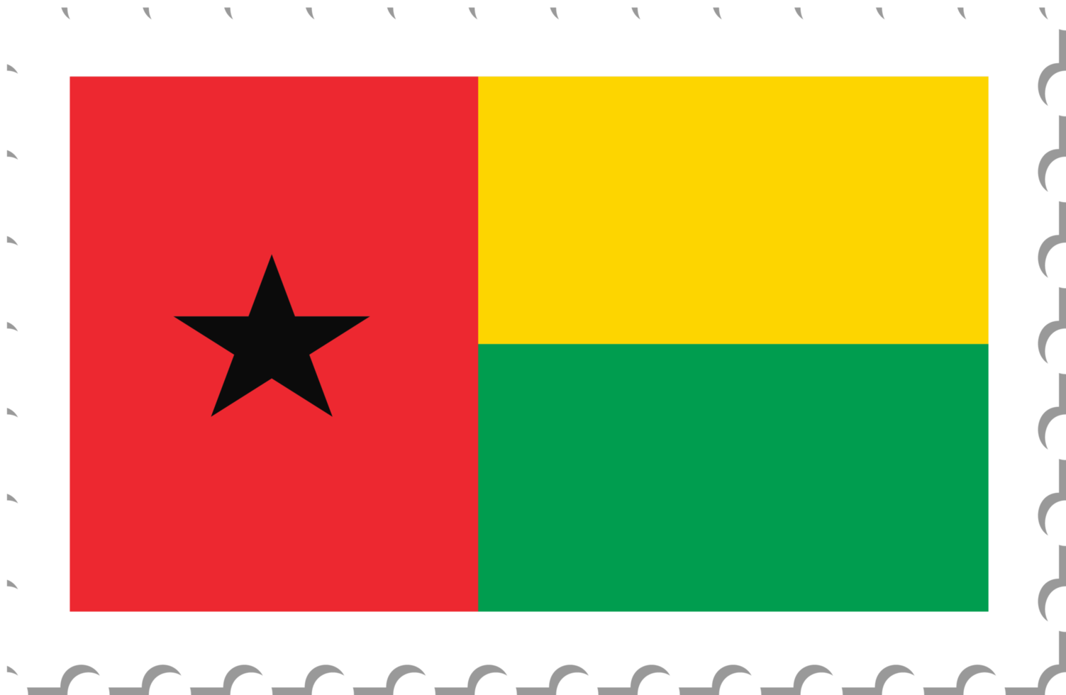 Guinea Bissau flag postage stamp. png