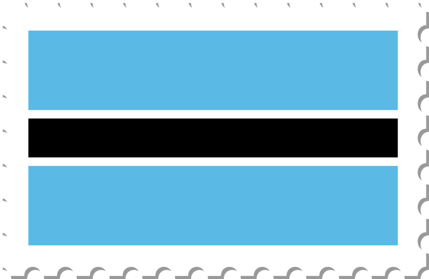 Botswana flag postage stamp. png