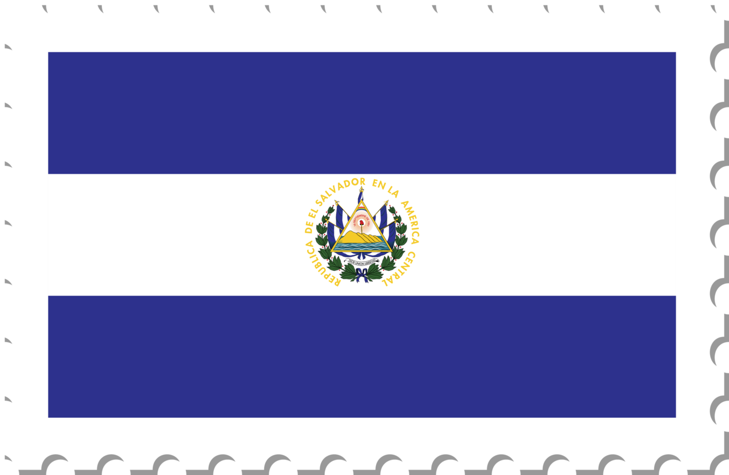 El Salvador flag postage stamp. png