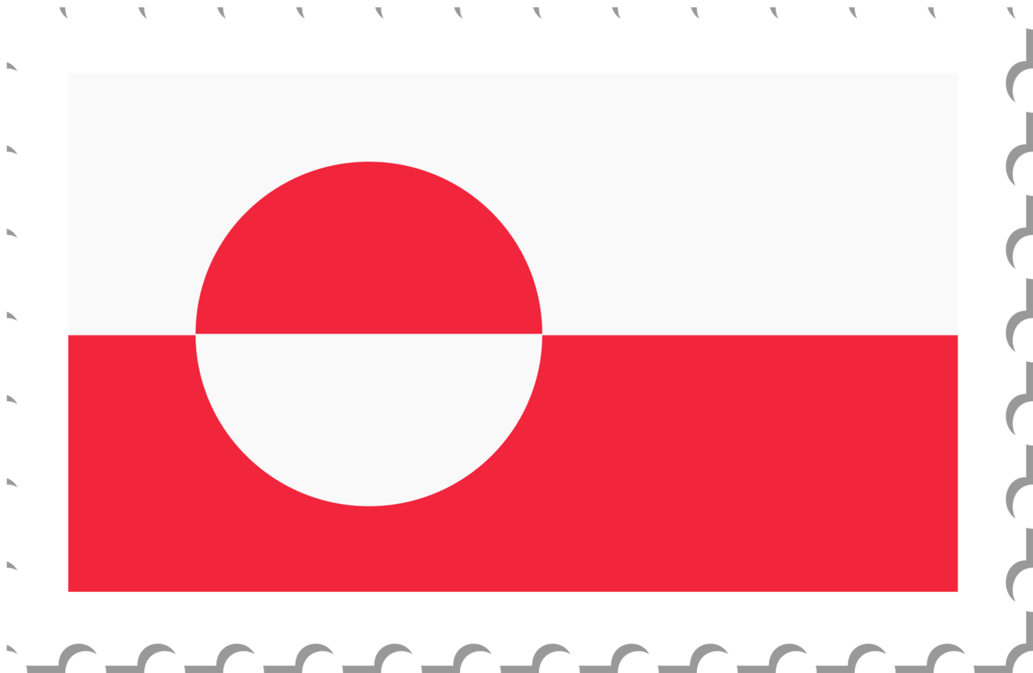 Grönland flagga porto stämpel. png