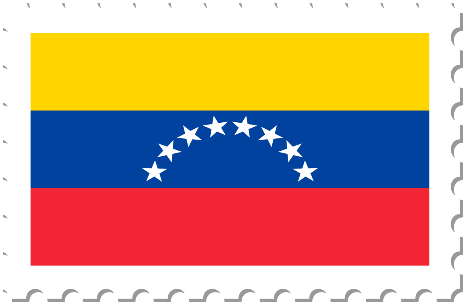 timbre-poste du drapeau du venezuela. png