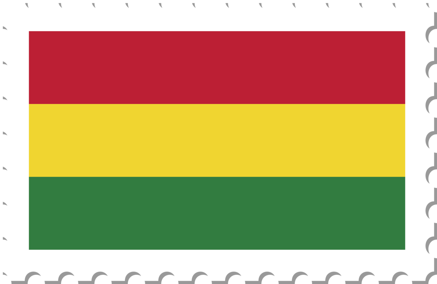 sello postal de la bandera de bolivia. png