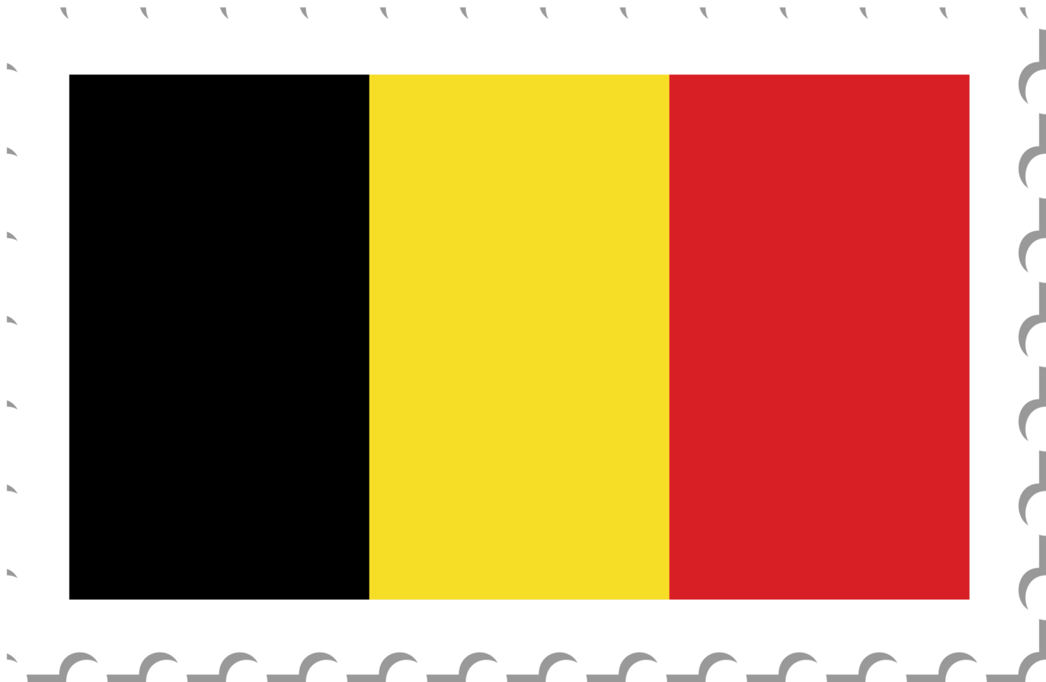 Belgium flag postage stamp. png