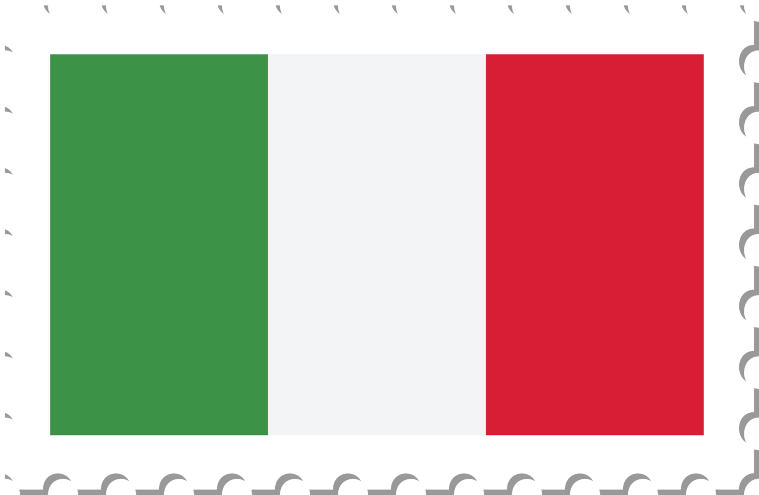 Italië vlag port stempel. png