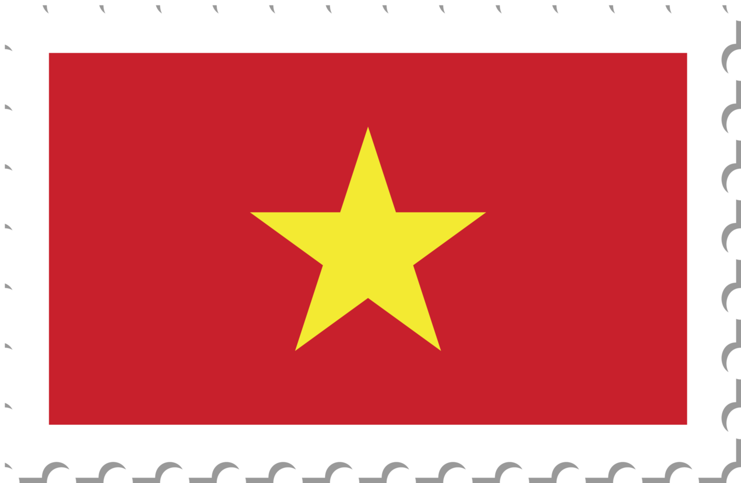 Vietnam flag postage stamp. png