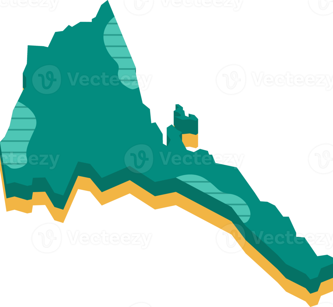 3d map of Eritrea png