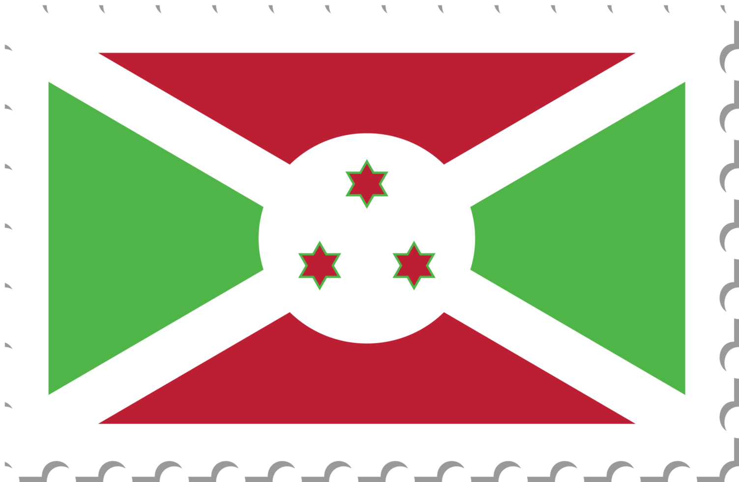 Burundi flag postage stamp. png