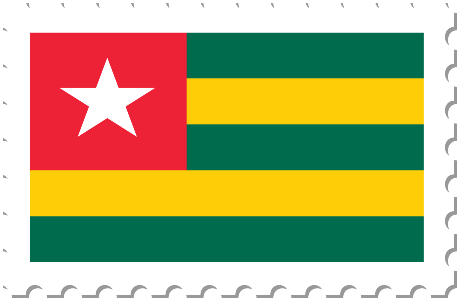 Togo flagga porto stämpel. png