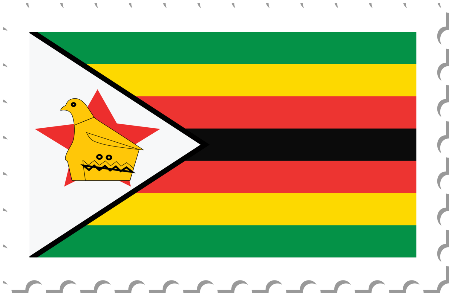 Zimbabwe flag postage stamp. png