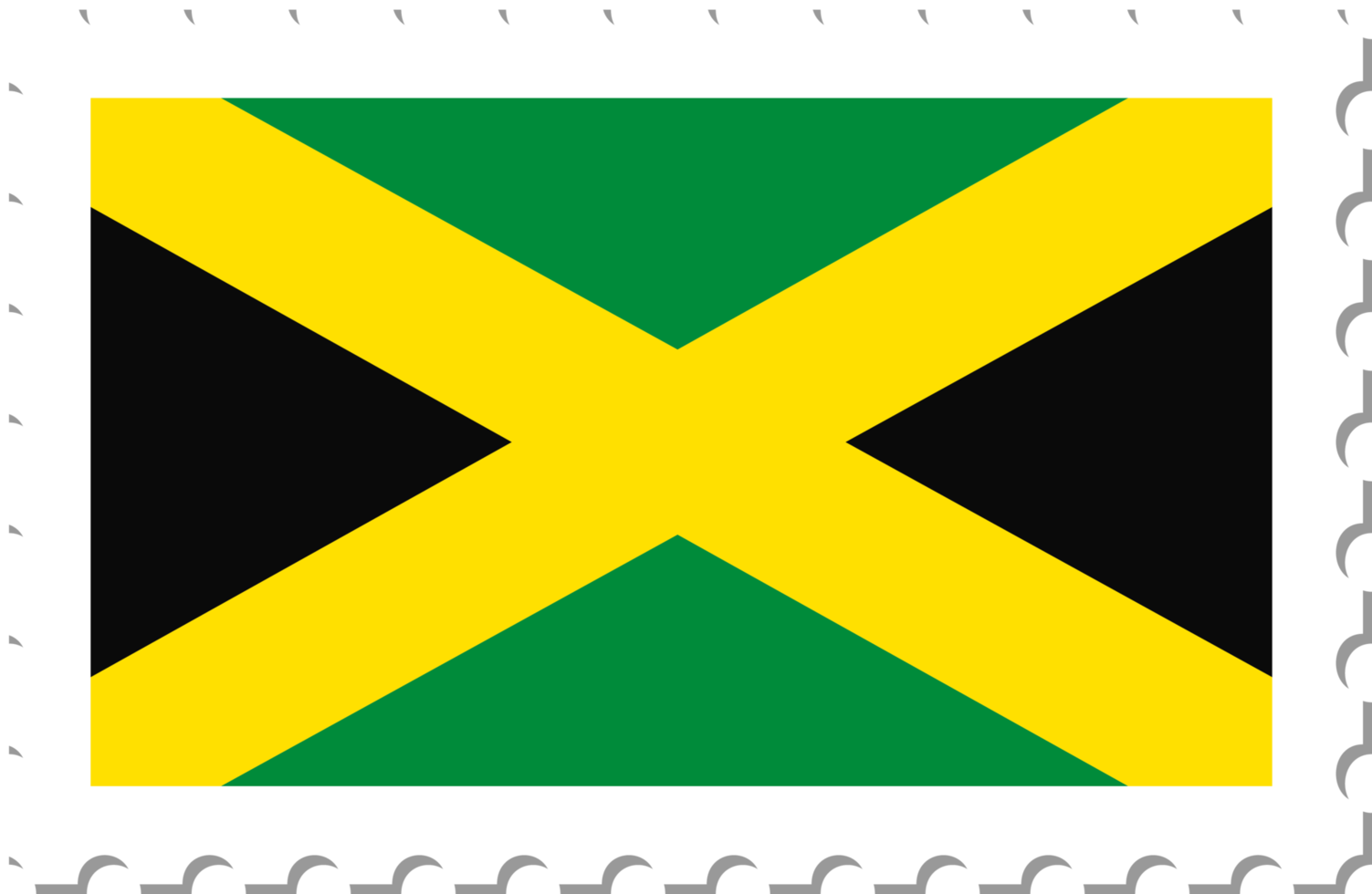 Jamaica flag postage stamp. 11659131 PNG