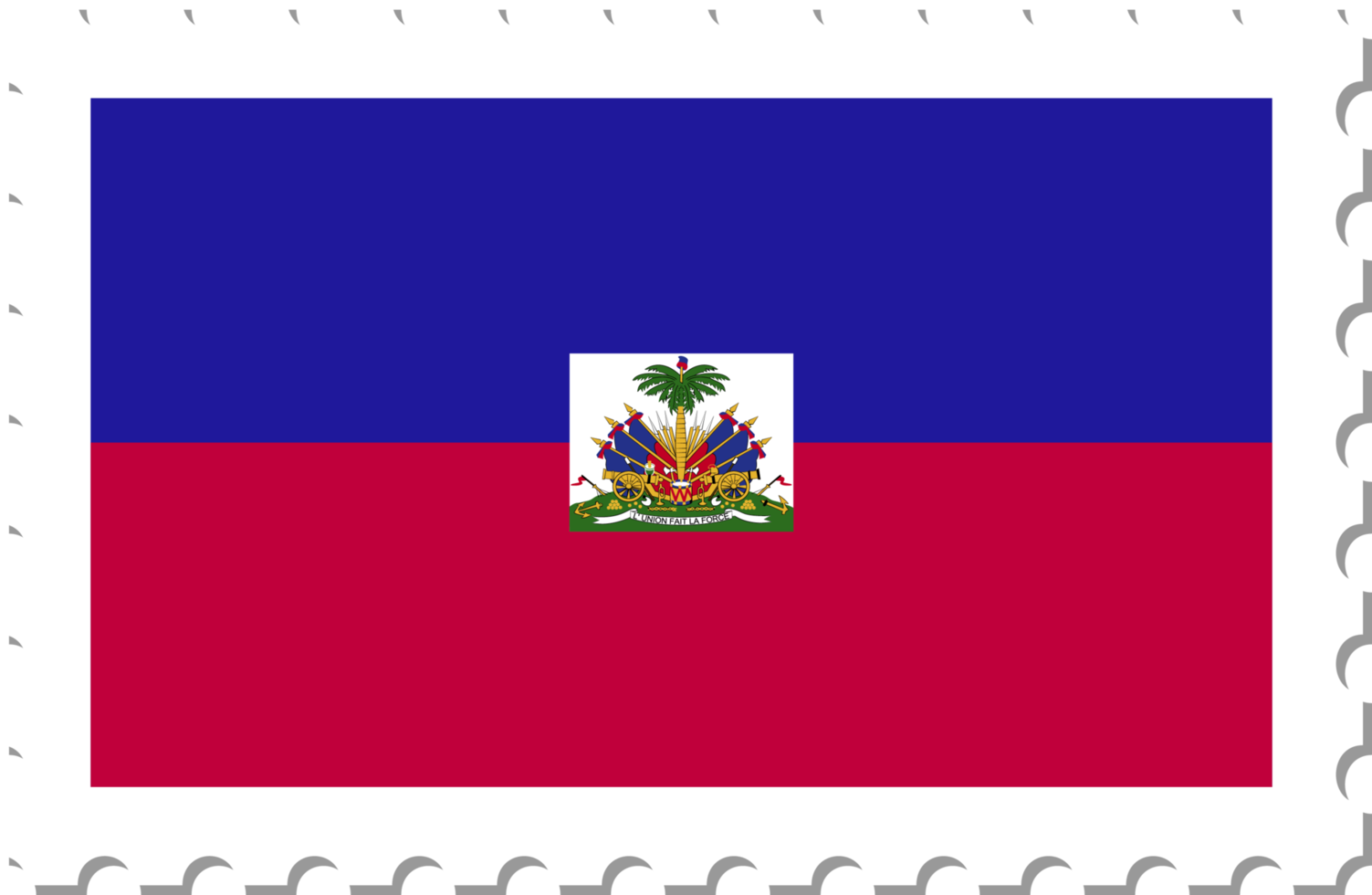 Haiti-Flaggen-Briefmarke. png