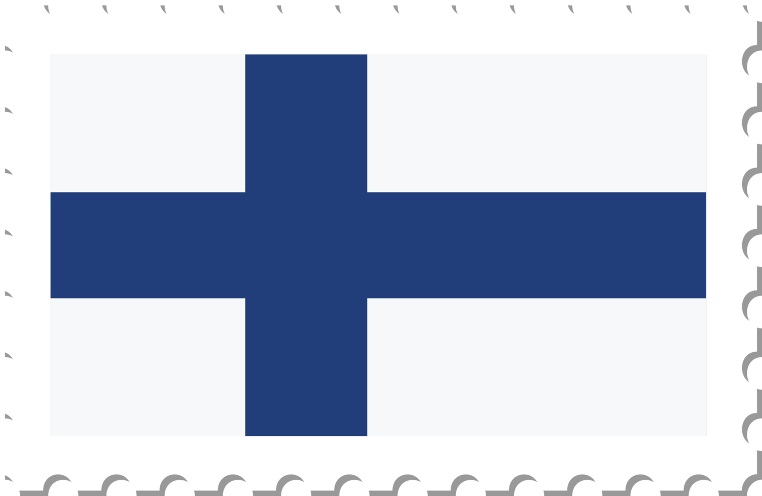 Finland flag postage stamp. png