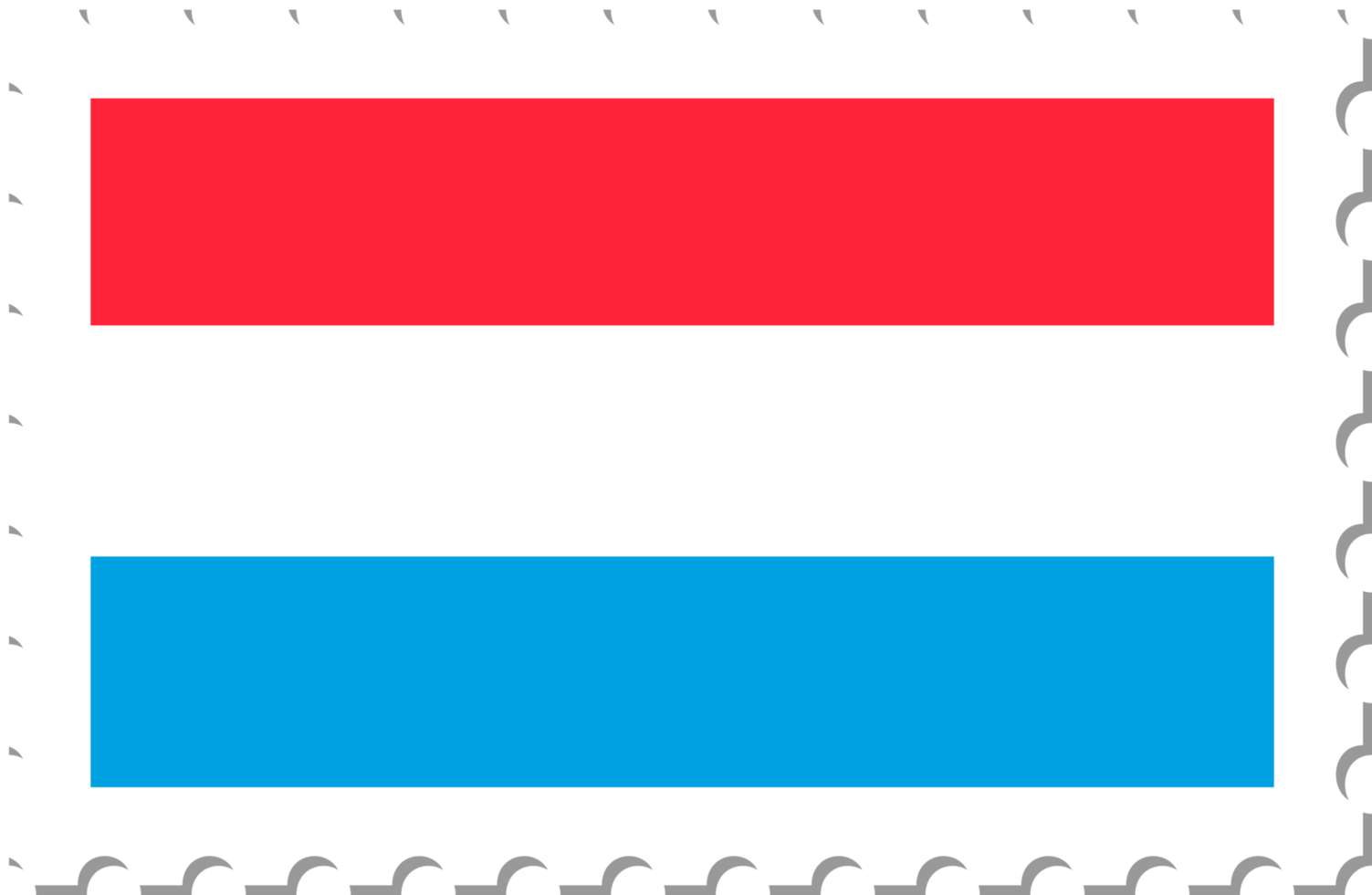 Luxemburg vlag port stempel. png