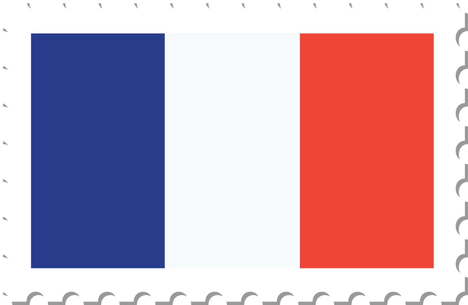 timbre-poste du drapeau de la france. 11659141 PNG