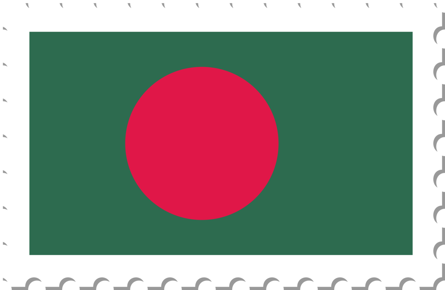 timbre-poste du drapeau du bangladesh. png