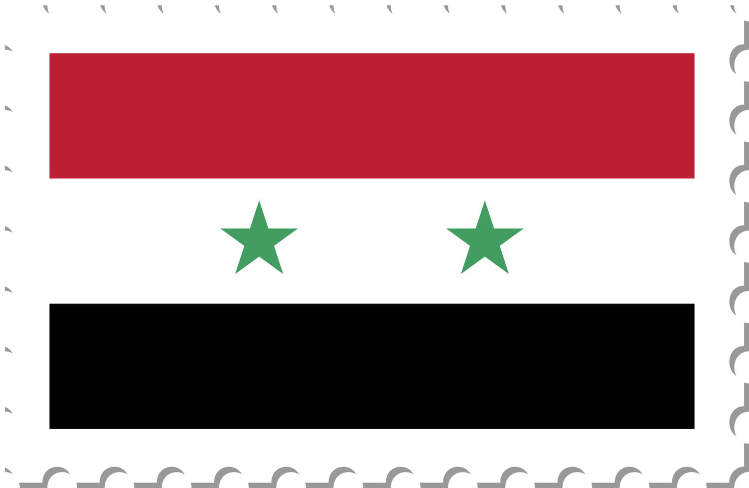 Syria flag postage stamp. png