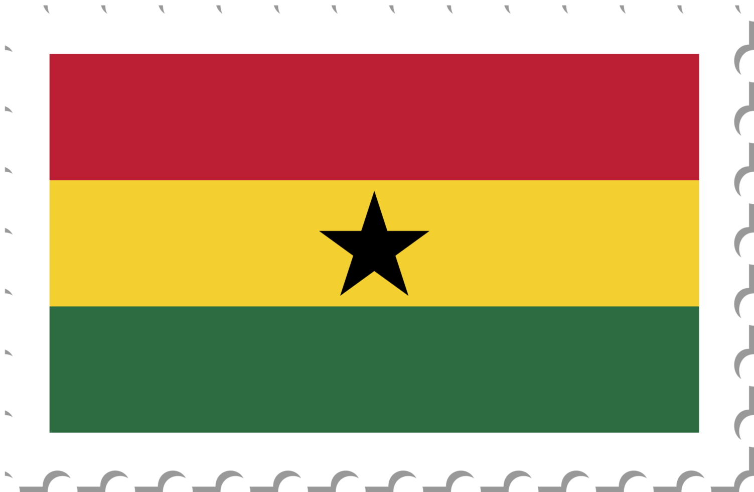 timbre-poste du drapeau du ghana. png