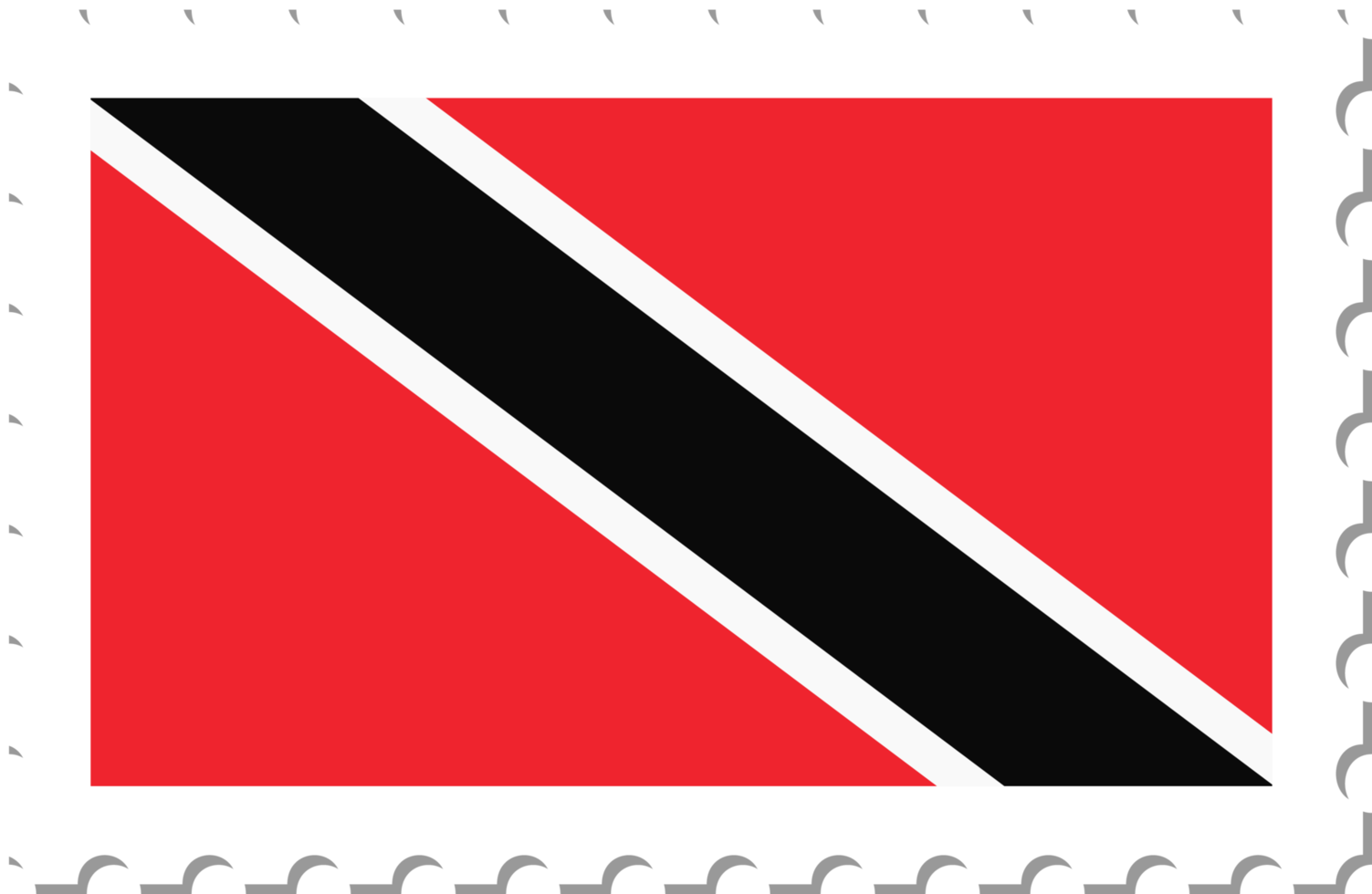 selo postal de bandeira de trinidad e tobago. png