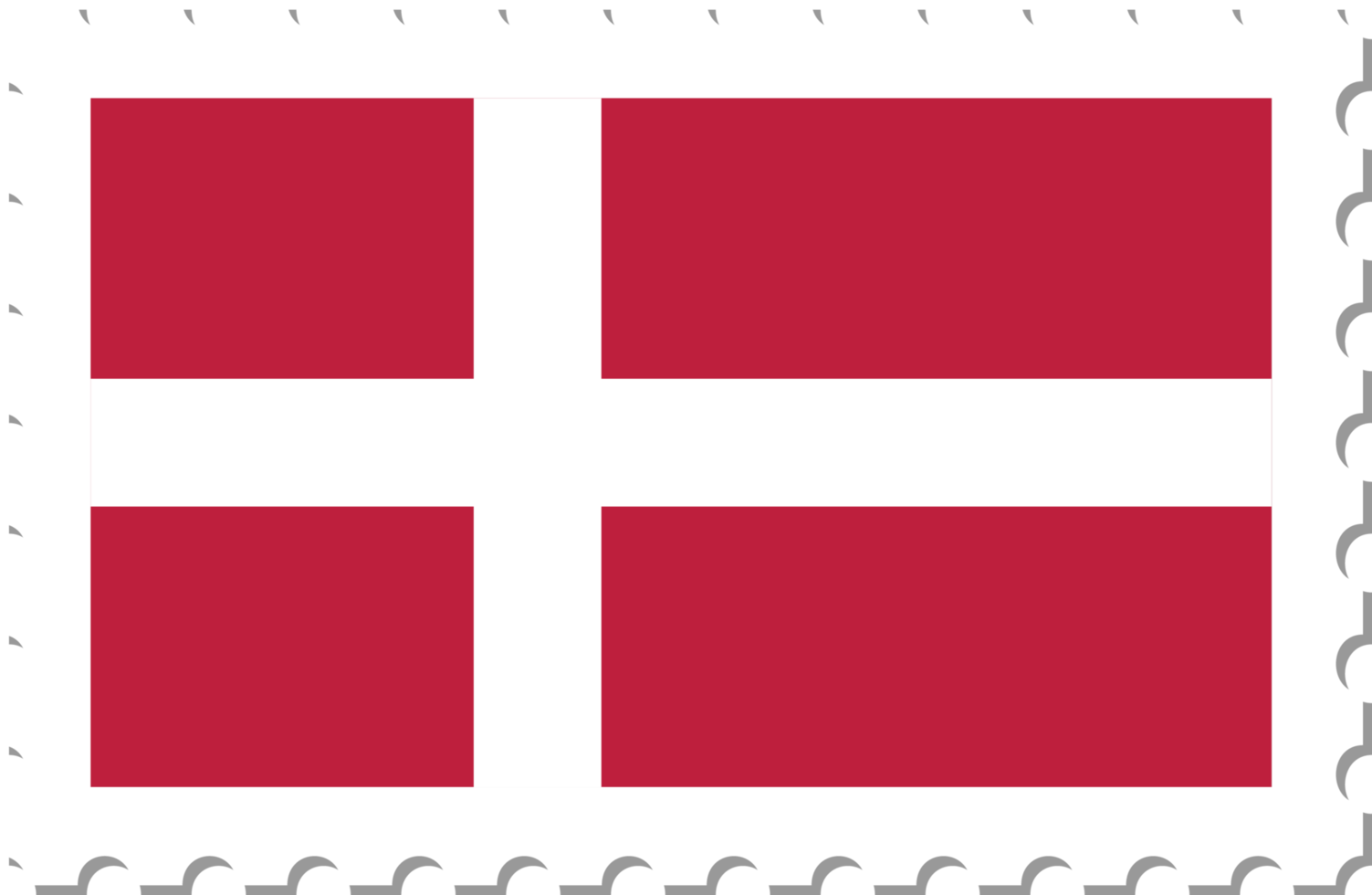 Denmark flag postage stamp. png