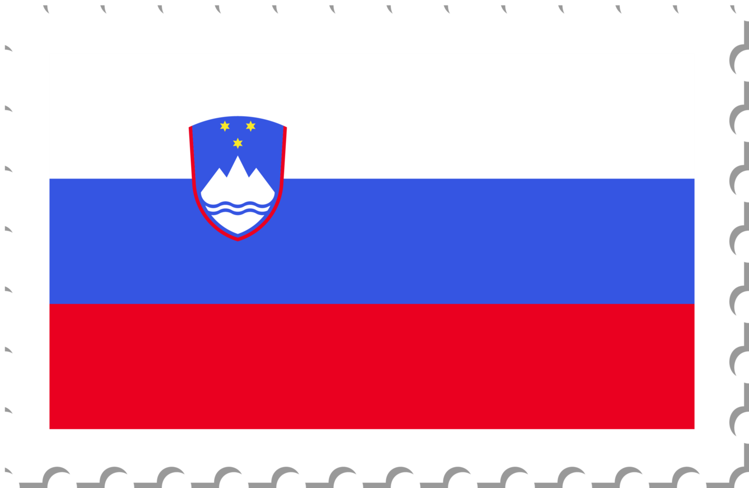 Slovenia flag postage stamp. png