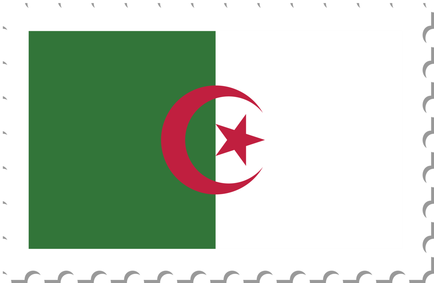 Algeria flag postage stamp. png