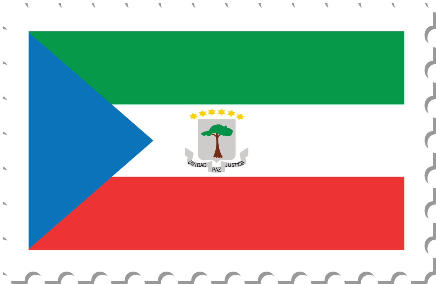 Equatorial Guinea flag postage stamp. png