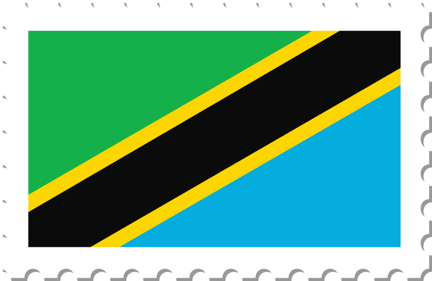 Tanzania flag postage stamp. png