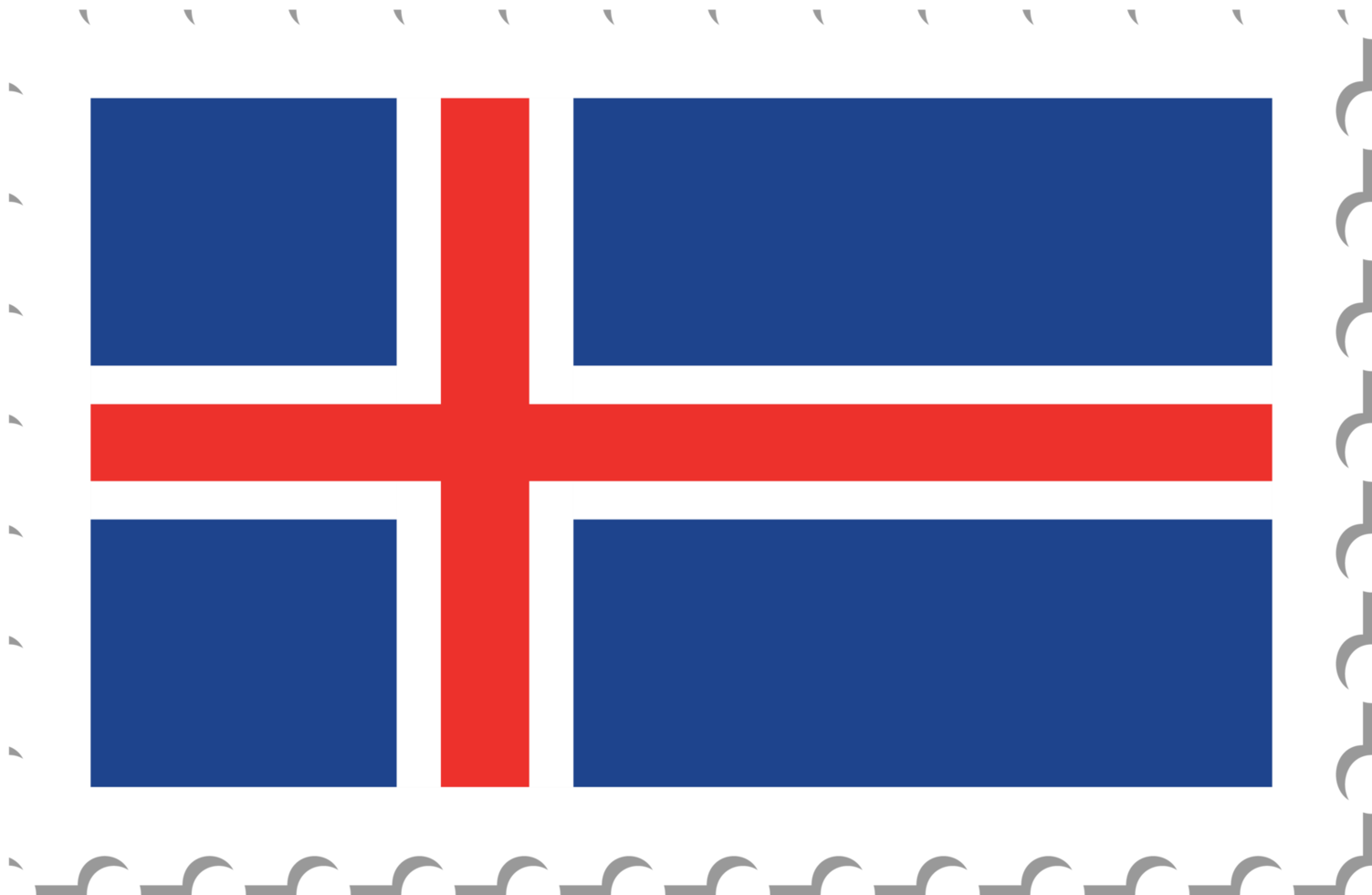 IJsland vlag port stempel. png