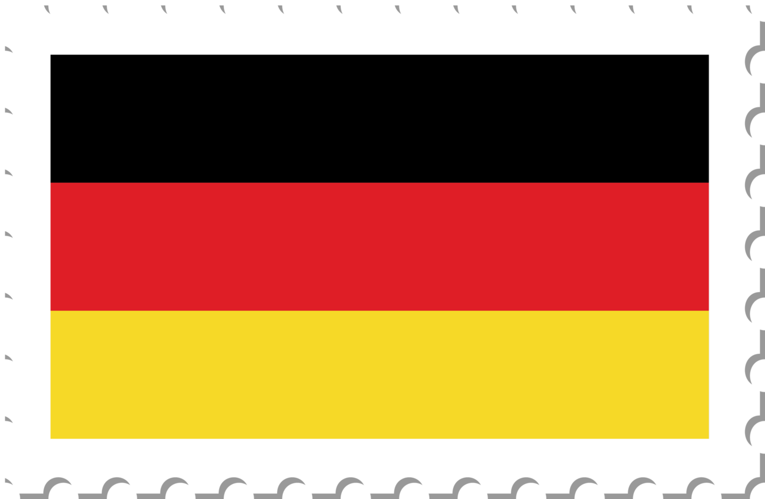 timbre-poste du drapeau allemand. png