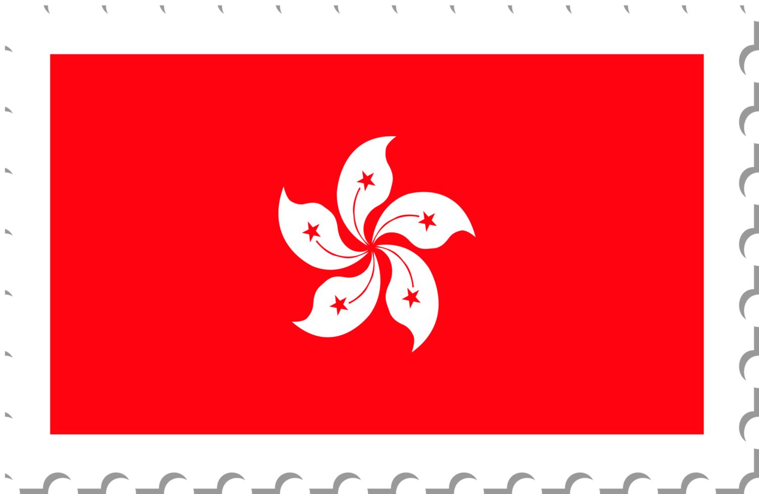 Hong Kong flag postage stamp. png