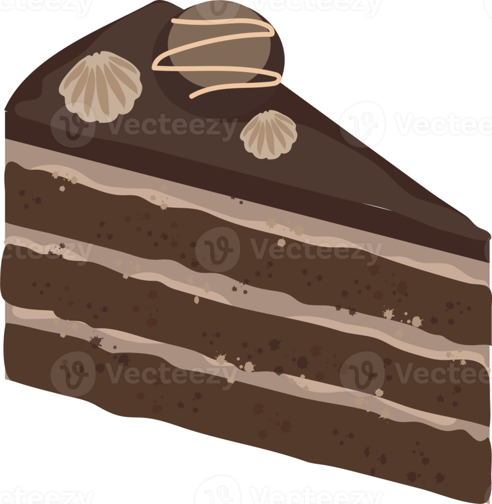 tè tempo elementi. cioccolato torta. png