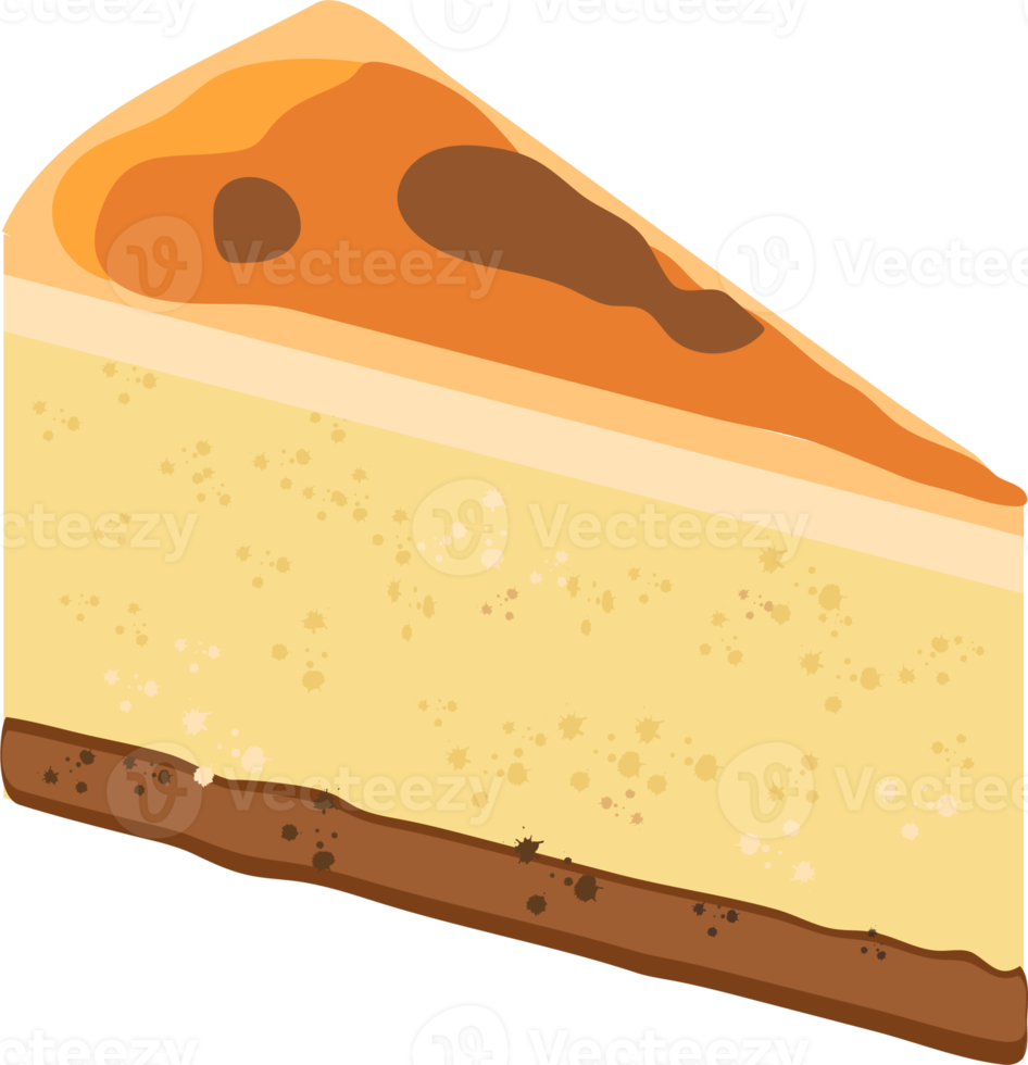 tè tempo elementi. formaggio torta. png