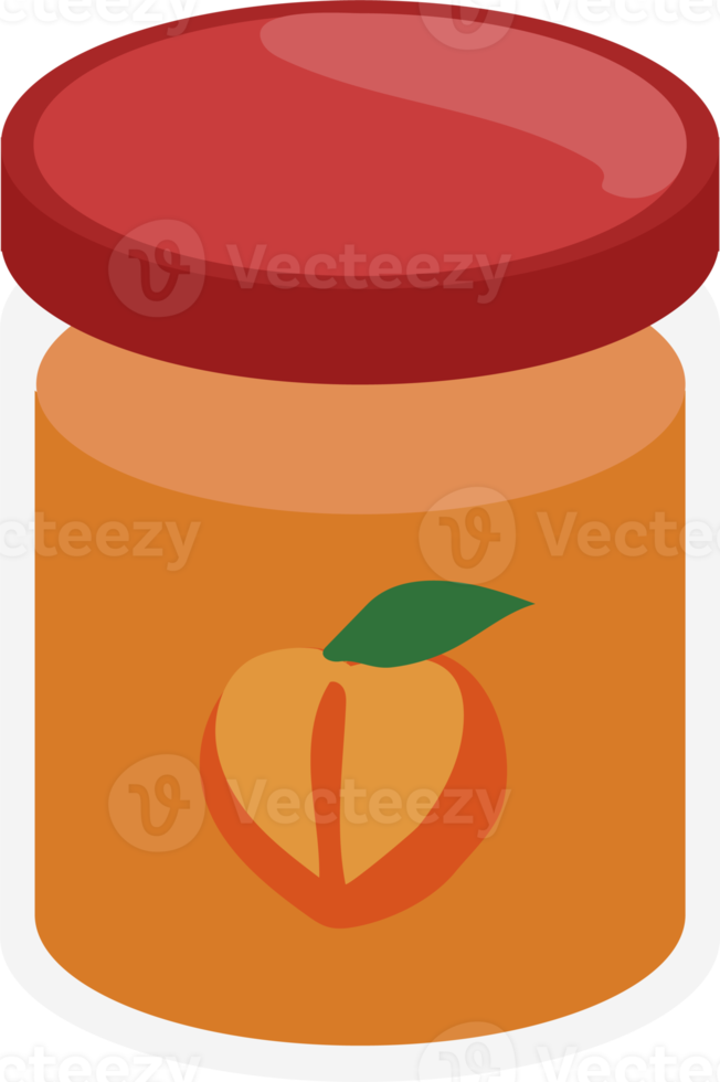 Tea time elements. fruit jam. png