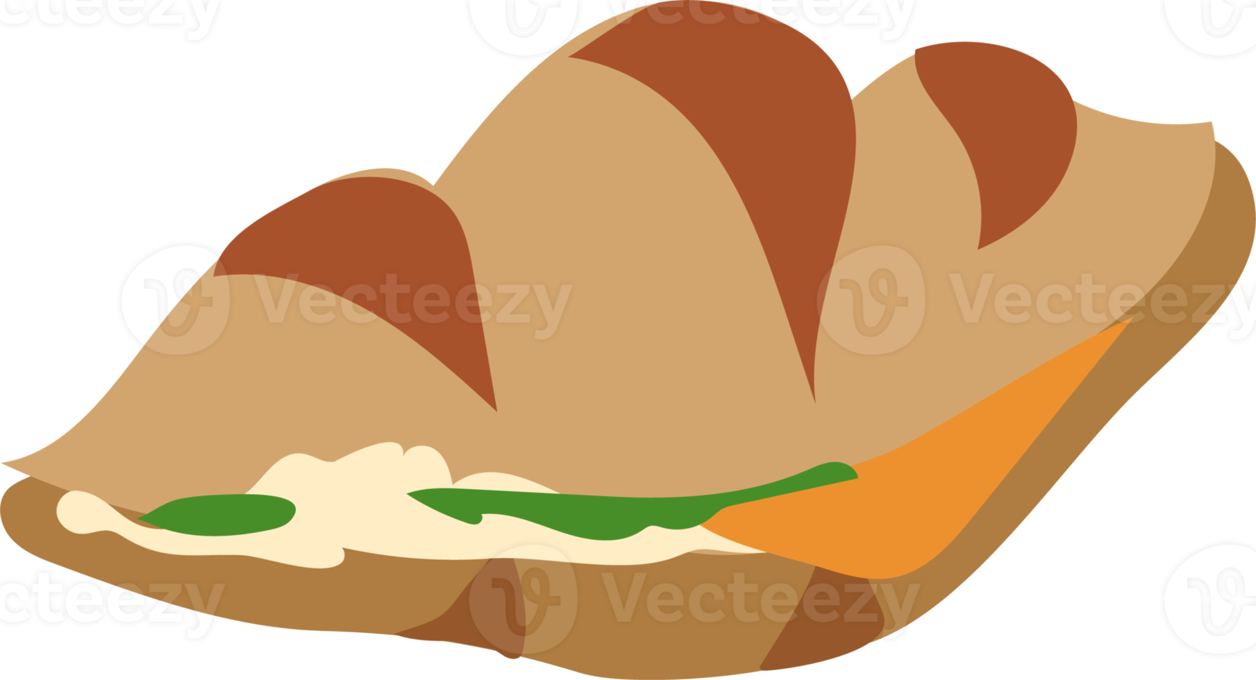 éléments de l'heure du thé. croissant. png