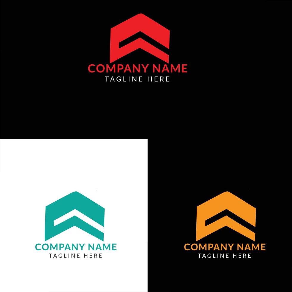 diseño de logotipo de letra m moderno para su empresa y negocio con tres variaciones de color vector